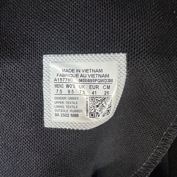 ⭐Converse Chuck Taylor All Star XXHi Pride 7.5 Mens Shoes Sneaker Black A15779C - Picture 11 of 11